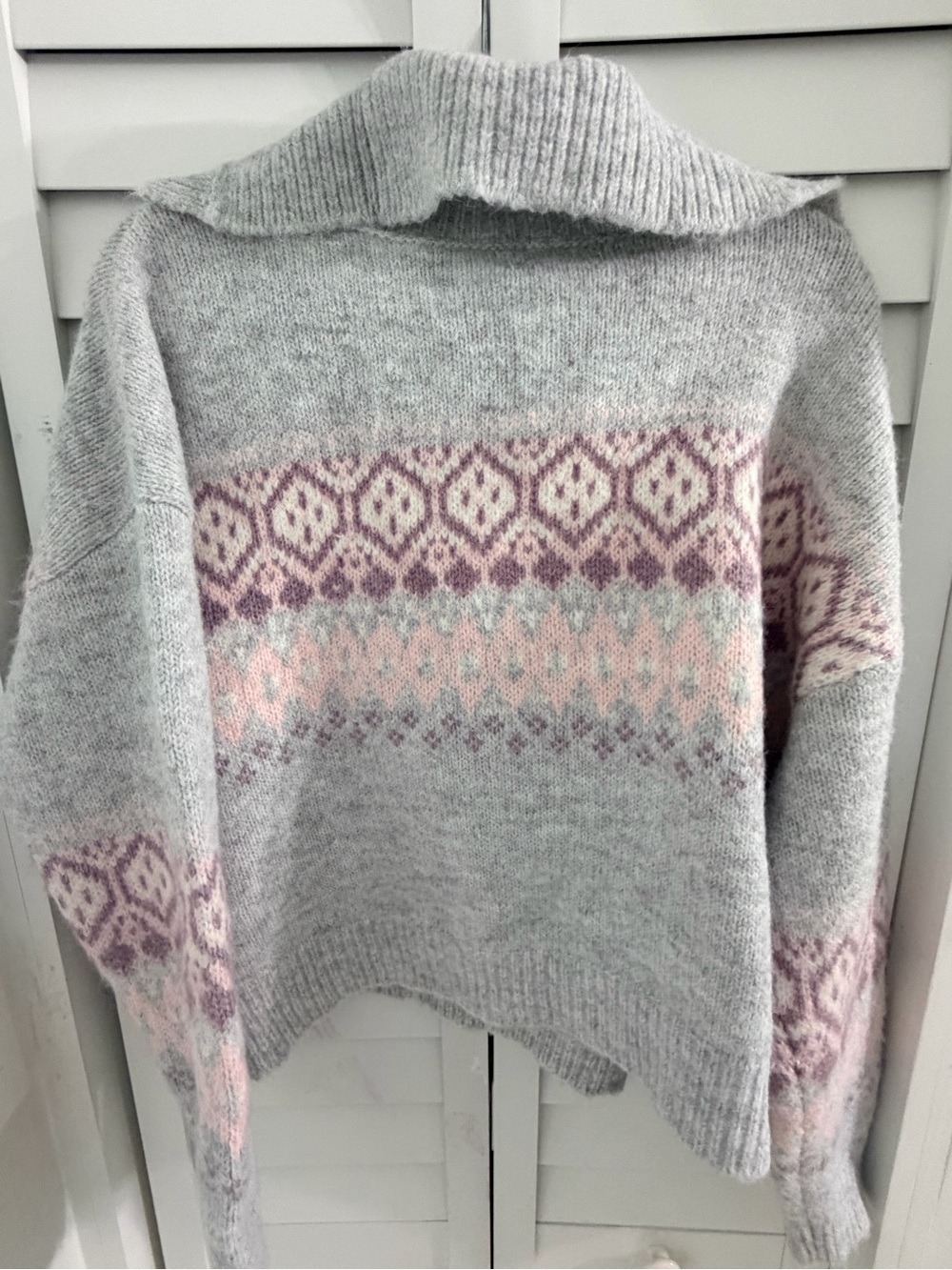 Button-Neck Sweater - Picture 4 of 4